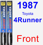 Front Wiper Blade Pack for 1987 Toyota 4Runner - Vision Saver