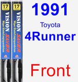 Front Wiper Blade Pack for 1991 Toyota 4Runner - Vision Saver