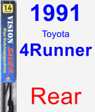 Rear Wiper Blade for 1991 Toyota 4Runner - Vision Saver