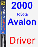 Driver Wiper Blade for 2000 Toyota Avalon - Vision Saver