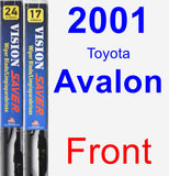 Front Wiper Blade Pack for 2001 Toyota Avalon - Vision Saver