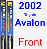 Front Wiper Blade Pack for 2002 Toyota Avalon - Vision Saver