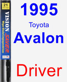 Driver Wiper Blade for 1995 Toyota Avalon - Vision Saver