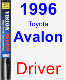 Driver Wiper Blade for 1996 Toyota Avalon - Vision Saver