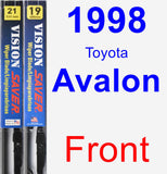 Front Wiper Blade Pack for 1998 Toyota Avalon - Vision Saver