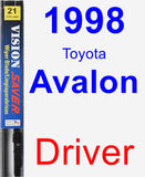 Driver Wiper Blade for 1998 Toyota Avalon - Vision Saver