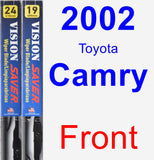 Front Wiper Blade Pack for 2002 Toyota Camry - Vision Saver