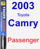 Passenger Wiper Blade for 2003 Toyota Camry - Vision Saver