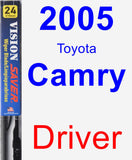 Driver Wiper Blade for 2005 Toyota Camry - Vision Saver