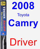 Driver Wiper Blade for 2008 Toyota Camry - Vision Saver