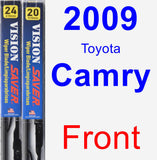 Front Wiper Blade Pack for 2009 Toyota Camry - Vision Saver