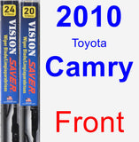 Front Wiper Blade Pack for 2010 Toyota Camry - Vision Saver