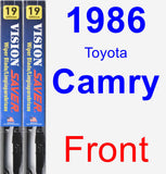 Front Wiper Blade Pack for 1986 Toyota Camry - Vision Saver