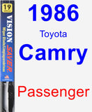 Passenger Wiper Blade for 1986 Toyota Camry - Vision Saver