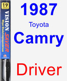 Driver Wiper Blade for 1987 Toyota Camry - Vision Saver