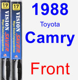 Front Wiper Blade Pack for 1988 Toyota Camry - Vision Saver