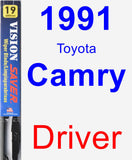 Driver Wiper Blade for 1991 Toyota Camry - Vision Saver