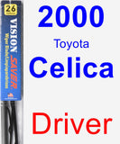 Driver Wiper Blade for 2000 Toyota Celica - Vision Saver