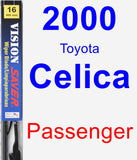 Passenger Wiper Blade for 2000 Toyota Celica - Vision Saver