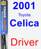 Driver Wiper Blade for 2001 Toyota Celica - Vision Saver