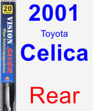 Rear Wiper Blade for 2001 Toyota Celica - Vision Saver
