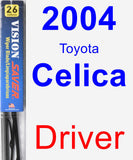 Driver Wiper Blade for 2004 Toyota Celica - Vision Saver