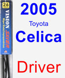 Driver Wiper Blade for 2005 Toyota Celica - Vision Saver