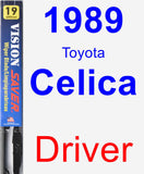 Driver Wiper Blade for 1989 Toyota Celica - Vision Saver