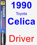 Driver Wiper Blade for 1990 Toyota Celica - Vision Saver