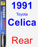 Rear Wiper Blade for 1991 Toyota Celica - Vision Saver