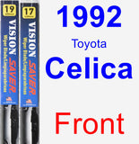 Front Wiper Blade Pack for 1992 Toyota Celica - Vision Saver