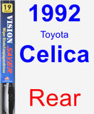 Rear Wiper Blade for 1992 Toyota Celica - Vision Saver