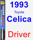 Driver Wiper Blade for 1993 Toyota Celica - Vision Saver