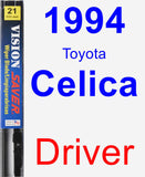 Driver Wiper Blade for 1994 Toyota Celica - Vision Saver