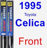 Front Wiper Blade Pack for 1995 Toyota Celica - Vision Saver