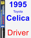 Driver Wiper Blade for 1995 Toyota Celica - Vision Saver