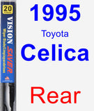 Rear Wiper Blade for 1995 Toyota Celica - Vision Saver