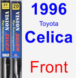 Front Wiper Blade Pack for 1996 Toyota Celica - Vision Saver