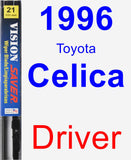 Driver Wiper Blade for 1996 Toyota Celica - Vision Saver