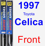 Front Wiper Blade Pack for 1997 Toyota Celica - Vision Saver