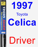 Driver Wiper Blade for 1997 Toyota Celica - Vision Saver