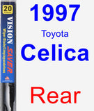 Rear Wiper Blade for 1997 Toyota Celica - Vision Saver