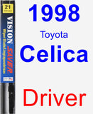 Driver Wiper Blade for 1998 Toyota Celica - Vision Saver