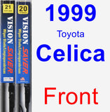 Front Wiper Blade Pack for 1999 Toyota Celica - Vision Saver
