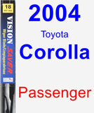 Passenger Wiper Blade for 2004 Toyota Corolla - Vision Saver