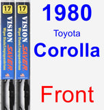 Front Wiper Blade Pack for 1980 Toyota Corolla - Vision Saver