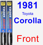 Front Wiper Blade Pack for 1981 Toyota Corolla - Vision Saver