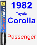 Passenger Wiper Blade for 1982 Toyota Corolla - Vision Saver