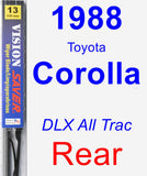 Rear Wiper Blade for 1988 Toyota Corolla - Vision Saver