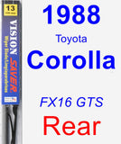 Rear Wiper Blade for 1988 Toyota Corolla - Vision Saver